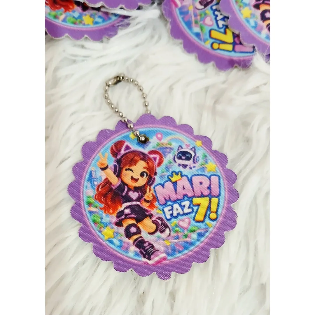 Chaveiro Tag  Personalizado com Correntinha - artesanato de Mimo's J&L Personalizados